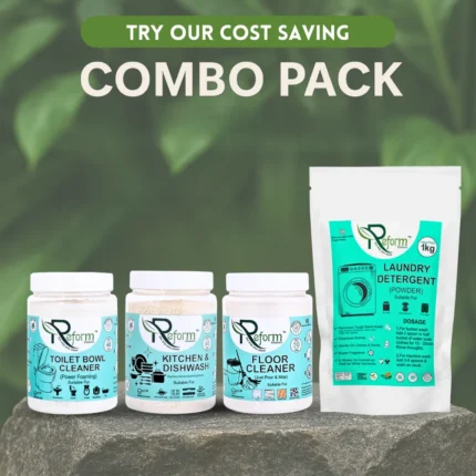 Reform Toilet Cleaner + Reform Floor Cleaner + Reform Kitchen & Dishwash + Laundary Detergent