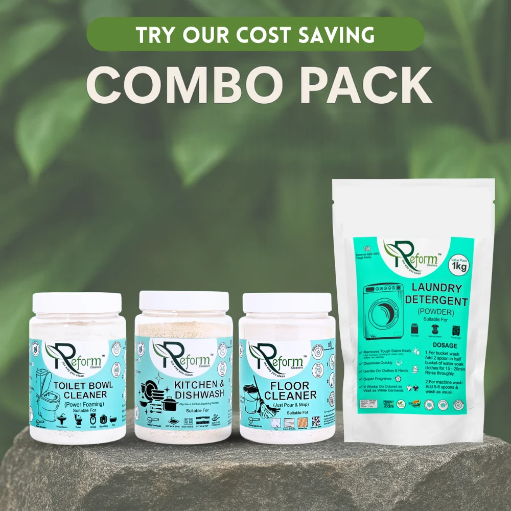 Reform Toilet Cleaner + Reform Floor Cleaner + Reform Kitchen & Dishwash + Laundary Detergent Reform Toilet Cleaner + Reform Floor Cleaner + Reform Kitchen & Dishwash + Laundary Detergent - Image 1