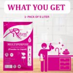 Reform Cleaners – Multipurpose Kitchen & Bathroom Degreaser (Powder to Liquid) | Heavy-Duty Industrial Concentrate | Space-Saving 5L Pouch for Commercial Cleaning (Makes 5 Litres) - Image 4