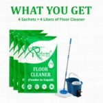 Reform Floor Cleaner Concentrate (Powder to Liquid) – Pack of 4 Refill Pouches (Makes 2 Liters) | Ecofriendly, Non-Toxic, Safe for Kids & Pets | Deep Cleaning, Stain Removal & Shine - Image 4
