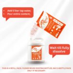 Reform Cleaners – HANDWASH (Powder to Liquid) – Industrial 5L Refill Pouch for Offices, Hospitals & Commercial Spaces (Makes 5 Liters) - Image 5