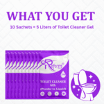 Reform Cleaners Toilet Cleaner Gel (Powder to Liquid) | Pack of 10 Refill Pouches (Makes 5 Liters) | Eco-Friendly Bathroom Cleaner | Removes Tough Stains, Limescale & Odor | Vegan, Non-Toxic, Space-Saving-Easy To Carry. - Image 4