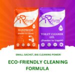 Toilet Cleaner Gel (500ml) + Handwash (500ml) | Powder-to-Liquid Concentrates | Eco-Friendly, Space-Saving Refill Solution | Safe, Non-Toxic & Family Friendly Combo Pack - Image 12