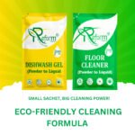 Dishwash Gel (500ml) + Floor Cleaner (500ml) | Powder-to-Liquid Concentrates | Eco-Friendly, Space-Saving Refill Solution | Safe for Family & Daily Use Combo Pack - Image 12