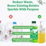 Dishwash Gel (500ml) + Floor Cleaner (500ml) | Powder-to-Liquid Concentrates | Eco-Friendly, Space-Saving Refill Solution | Safe for Family & Daily Use Combo Pack - Image 15