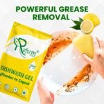 Dishwash Gel (Powder to Liquid) – Pack of 2 With Forever Bottle Makes 1 Liter 500ml Each Space-Saving, Cost-Effective Refill Pouch | Tough on Grease, Gentle on Hands - Image 6