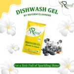 Dishwash Gel (Powder to Liquid) – Pack of 2 With Forever Bottle Makes 1 Liter 500ml Each Space-Saving, Cost-Effective Refill Pouch | Tough on Grease, Gentle on Hands - Image 7