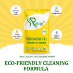 Dishwash Gel (Powder to Liquid) – Pack of 2 With Forever Bottle Makes 1 Liter 500ml Each Space-Saving, Cost-Effective Refill Pouch | Tough on Grease, Gentle on Hands - Image 8
