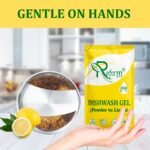 Dishwash Gel (Powder to Liquid) – Pack of 2 With Forever Bottle Makes 1 Liter 500ml Each Space-Saving, Cost-Effective Refill Pouch | Tough on Grease, Gentle on Hands - Image 10