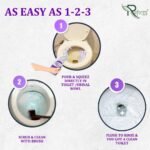 Toilet Cleaner Gel (Powder to Liquid) – Pack of 2 With Forever Bottle - Makes 1 Liter Each 500ml | Space-Saving, Cost-Effective, Easy-to-Carry Pouches | With Forever Reusable Bottle - Image 4