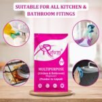 Reform Cleaners Multipurpose Cleaner (Powder to Liquid) – Eco-Friendly, Non-Toxic & Vegan Refill | Space-Saving Pouch | Pack of 2 Makes 1 LITER 500ml Each With Forever Reusable Bottle. - Image 8